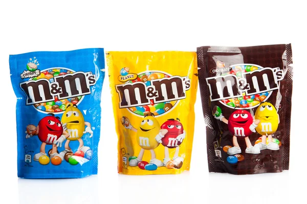 Шоколадные конфеты M & M — стоковое фото