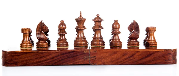 Набор шахматных фигур — стоковое фото