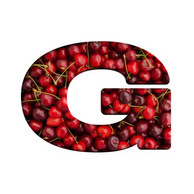 Kiraz mektup G. Cherry alfabesi