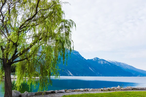 Lago di Garda největší italské jezero — Stock fotografie