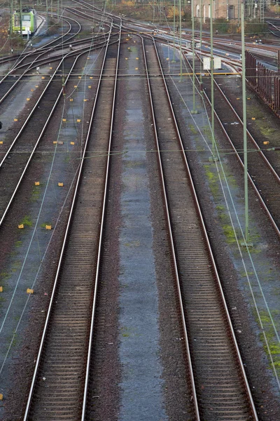 Demiryolu tren rayları — Stok fotoğraf