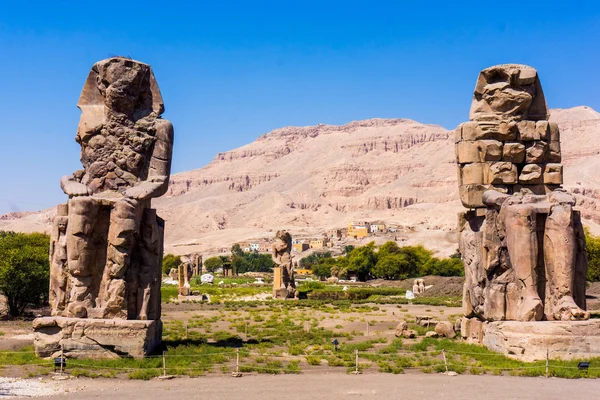 Kolosy Memnona, Luxor — Zdjęcie stockowe