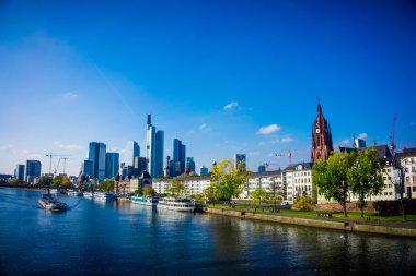 Frankfurt, Almanya 'dan Skyline.
