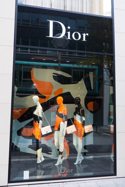 Window view of Dior store, Germany — Stock Photo, Image