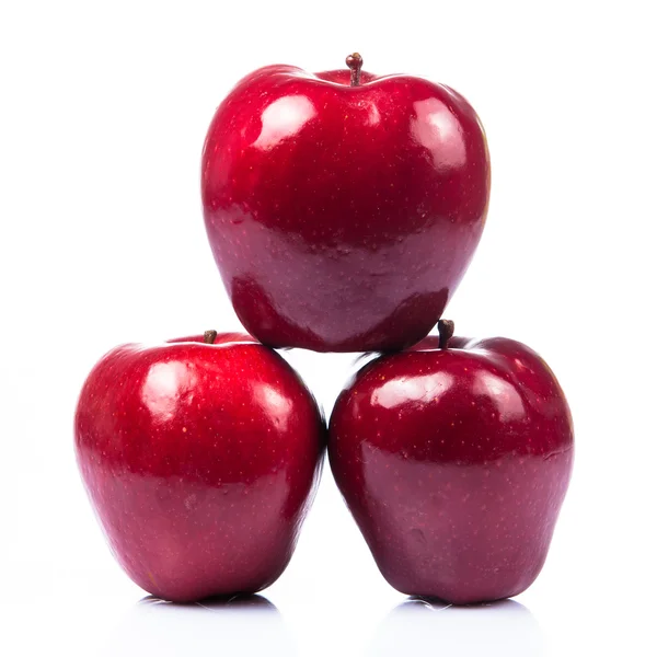 Dojrzałe czerwone jabłka — Zdjęcie stockowe