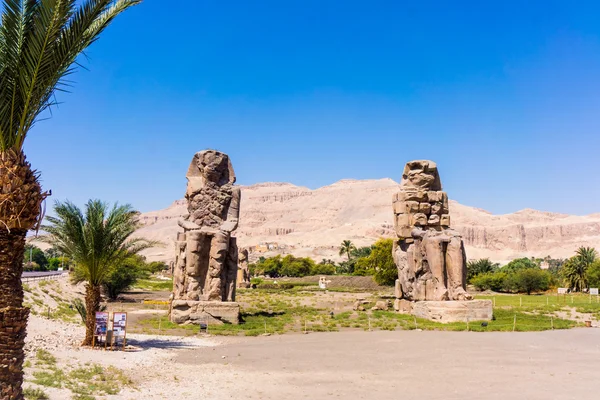 Os Colossi de Memnon, Luxor — Fotografia de Stock