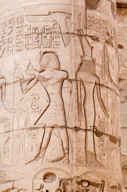 Mısır hiyeroglifleri duvar.