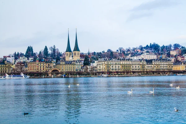 Stadsbeeld van Luzern, Zwitserland. — Stockfoto