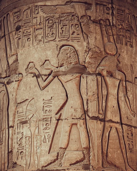 Старий єгипетські ієрогліфи — стокове фото