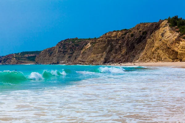 Piękna piaszczysta plaża — Zdjęcie stockowe