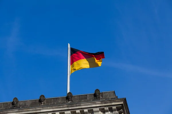 Alman bayrağı wawing Stok Resim