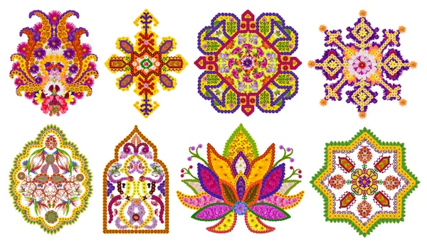 Persian  rug elements set — Stock Photo, Image