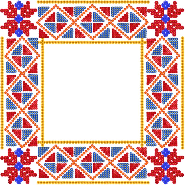 Mosaico quadro vermelho simples — Fotografia de Stock