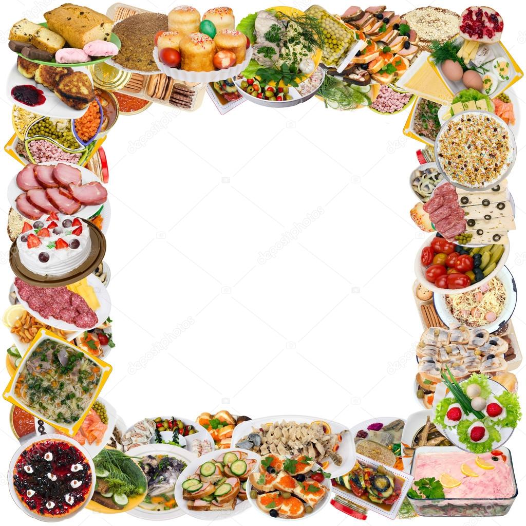 Simple food on plates in rustic rural style frame