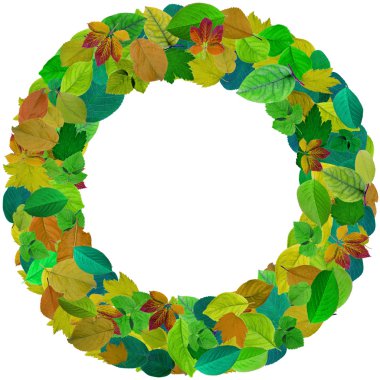 Soyut yuvarlak fotoğraf çerçevesi bırakır