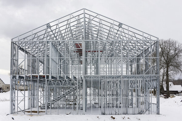 framework of the rustic style home