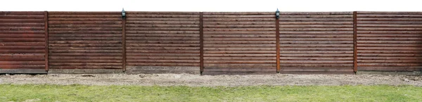 Långt fast staket — Stockfoto