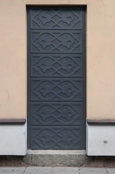 Gray secret steel deaf door — Stock Photo, Image