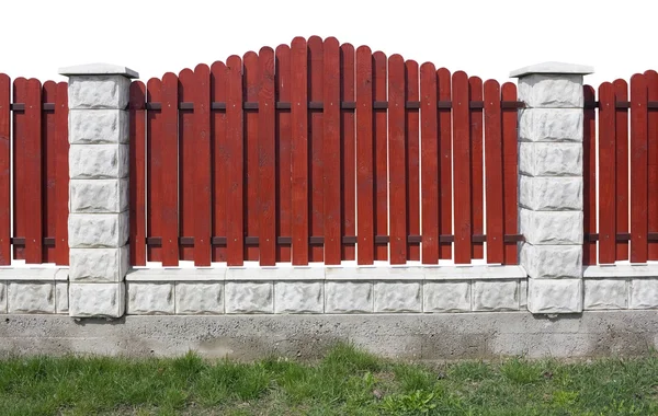 New red fence — Stock Photo, Image