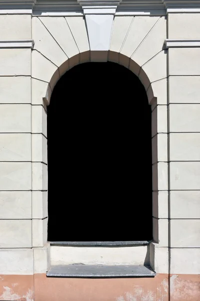 Window frame in the form of an arch — 图库照片