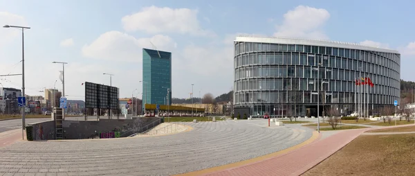 Panorama do novo centro de negócios — Fotografia de Stock