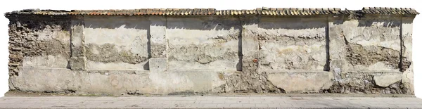 Zerstörte hundertjährige Klostermauer — Stockfoto