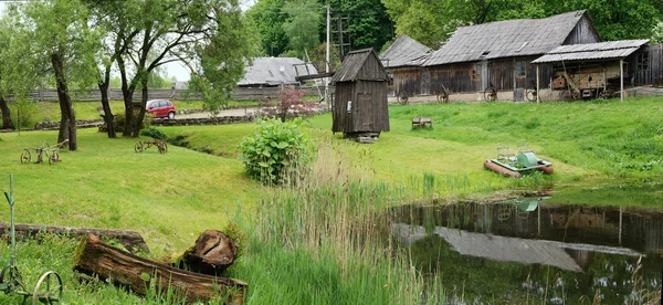 Museum av en retro jordbruks-utrustning — Stockfoto