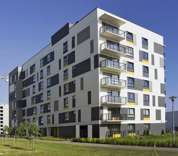 Modulaire stadsvilla met low-cost kleine appartementen — Stockfoto