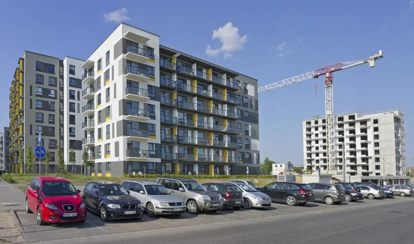 Nueva casa modular estándar con construcción de apartamentos de bajo costo — Foto de Stock
