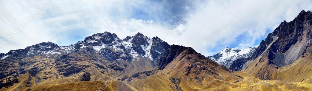 The Andes (or the Southern Cordilleras) panorama