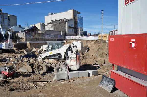 Máquinas alquiladas en la construcción lituana —  Fotos de Stock