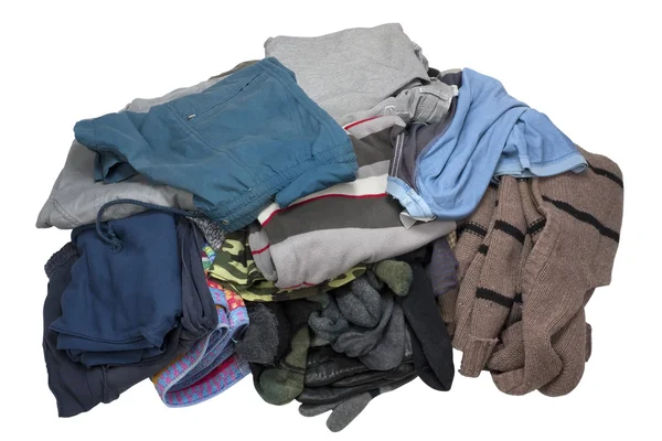 Pure and washed men's top wear heap — Stock Photo, Image