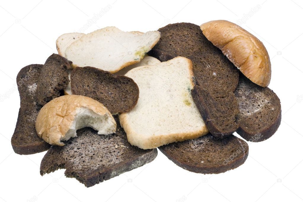 Dry mouldy bread