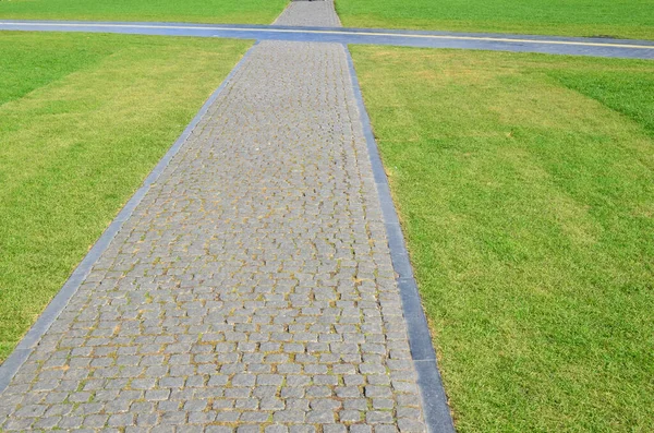 Passerelles Pierre Croisées Dans Parc Ville — Photo