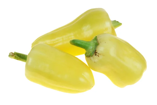 Yellow Vegetable Sweet Paprika Isolated Studio Macro — Stock Photo, Image