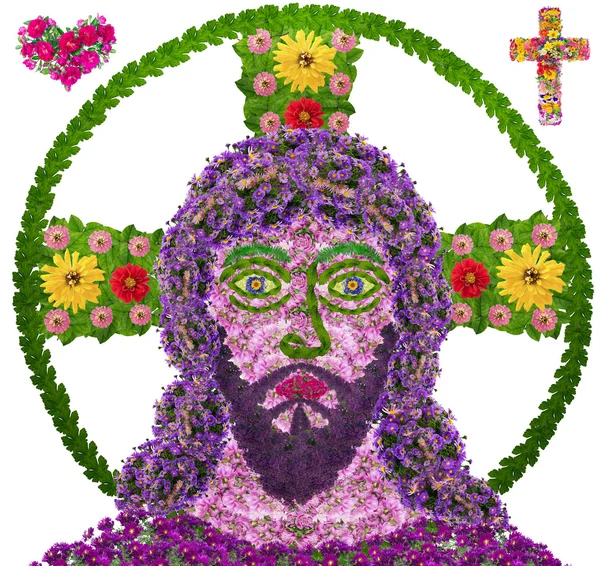 Jesus Christ naive portrait — Stock Photo, Image