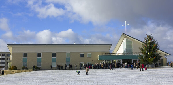 People came to a day Christmas prayer