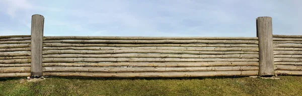 Very long rural fence — Stock Photo, Image