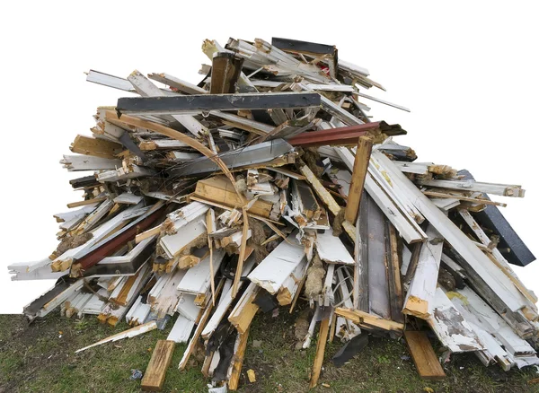 Anhäufung von Fensterfragmenten — Stockfoto