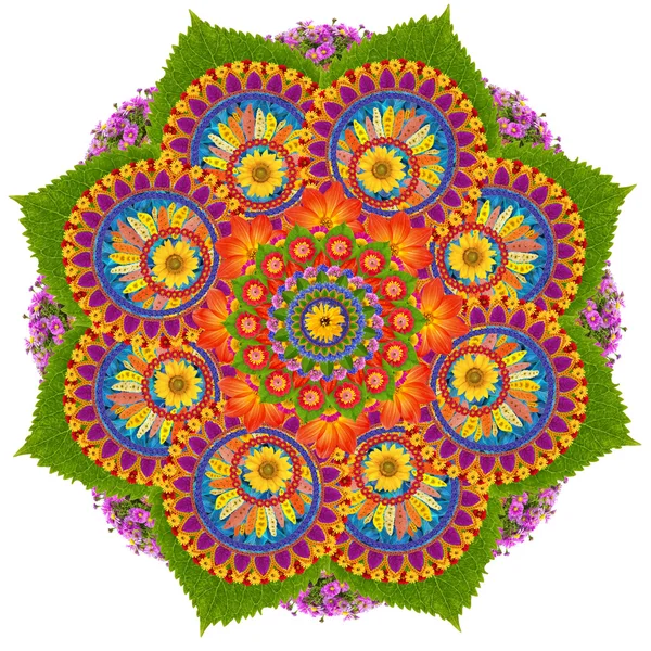 Sacred Lotus mandala symbol — Stock Photo, Image