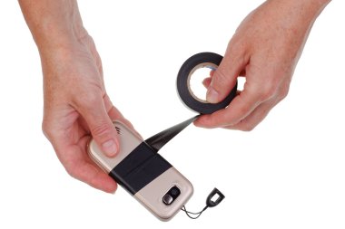 Retro phone repair concept