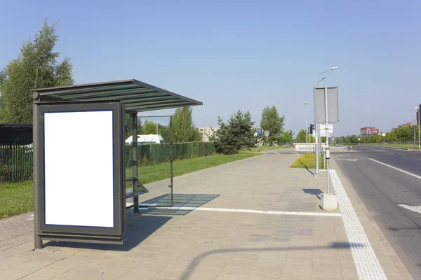 City road  bus-stop — Stock Photo, Image