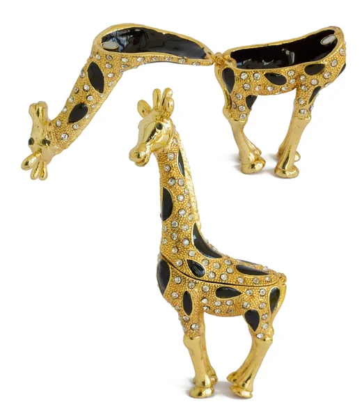 Giraffe - metal  box for jewelry — Stock Photo, Image