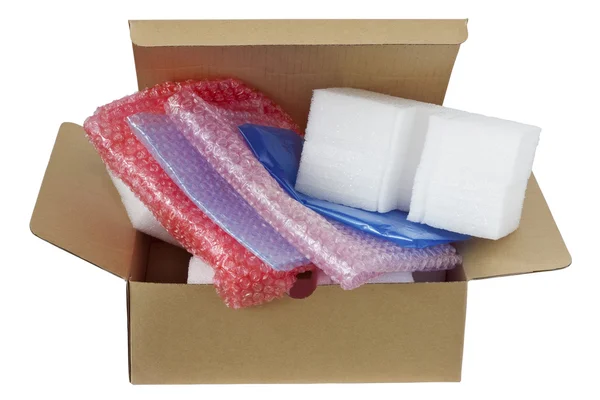 The modern plastic  packing materials — Stock Photo, Image