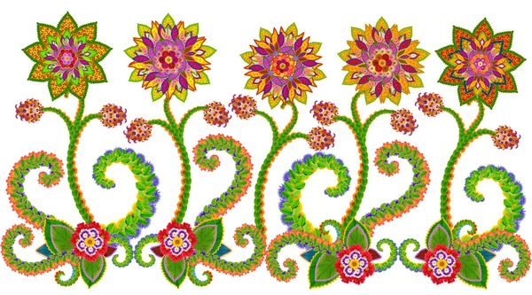 Persian rug floral border
