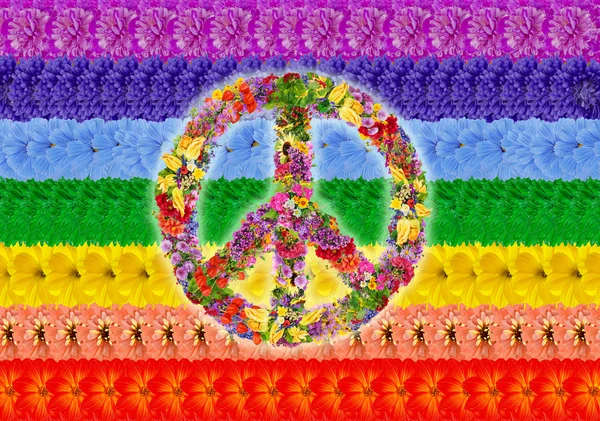 Peace Islamic rainbow — Stock Photo, Image