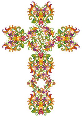 İsa'nın File tarzı çiçek çapraz