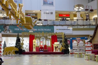 Pazarda Noel süslemeleri. 