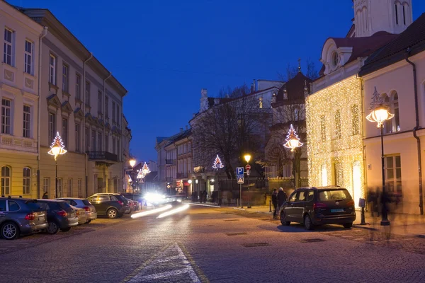 Christmas street  and light — Zdjęcie stockowe