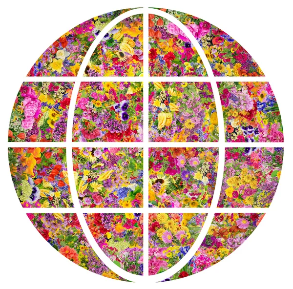 Earth- is the planet of flowers concept — Stock Photo, Image